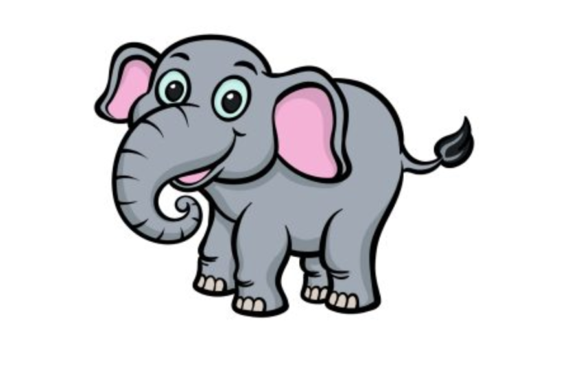 Draw A Cartoon Elephant