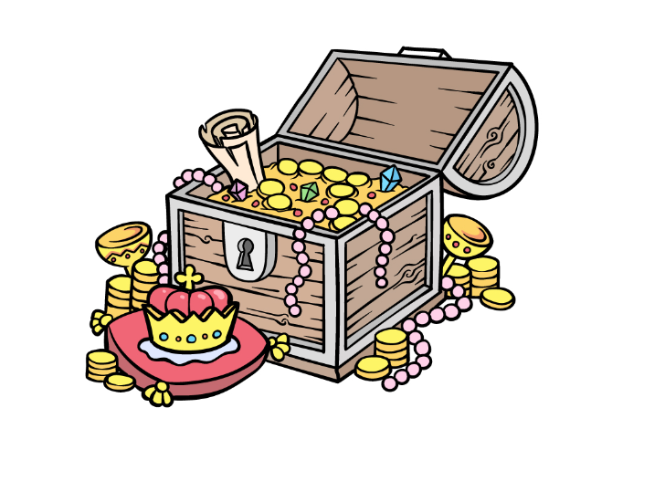 How to draw a treasure chest