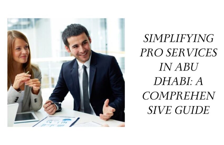 Simplifying Pro Services in Abu Dhabi A Comprehensive Guide